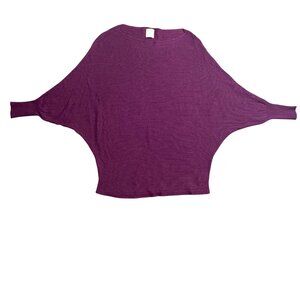 Kerisma Topaz Tunic Womens S/M Beet‎ Juice Color Batwing Sweater Cashmere Blend